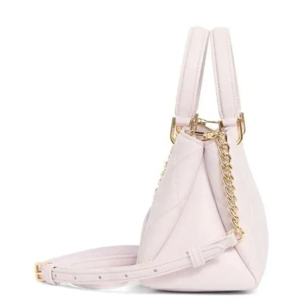 Kate Spade Carey Quilted Leather Satchel Purse Pale Amethyst - Picture 4 of 8